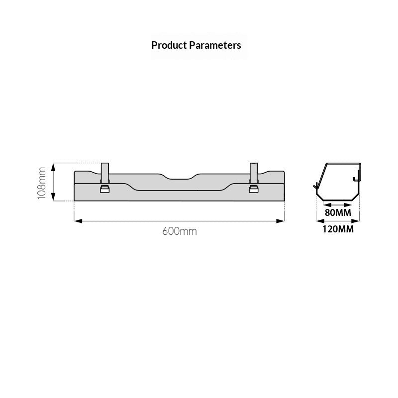 No-Drill Under-Desk Cable Management Rack